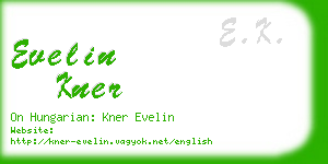 evelin kner business card